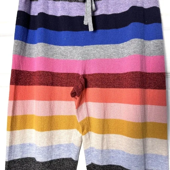 Gap Women's Rainbow Retro Crazy Striped Artsy Colorful Sweater Leggings Pants M - Picture 4 of 7
